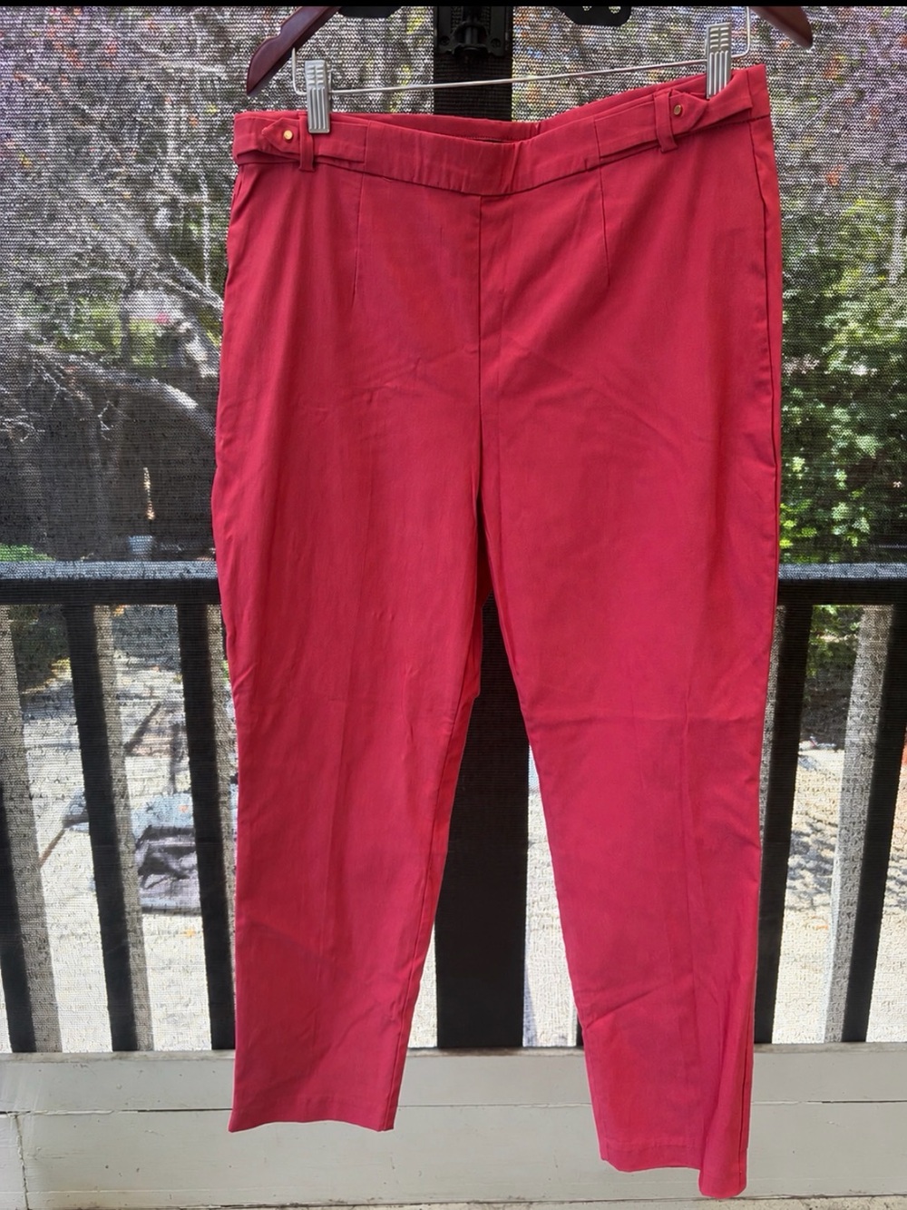 Women’s Magenta Classic Tailored Pants
